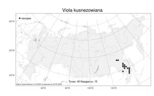 Viola kusnezowiana W. Becker, Atlas of the Russian Flora (FLORUS) (Russia)