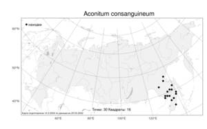 Aconitum consanguineum Vorosch., Atlas of the Russian Flora (FLORUS) (Russia)