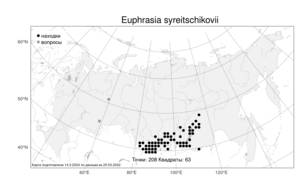 Euphrasia syreitschikovii Govor., Atlas of the Russian Flora (FLORUS) (Russia)