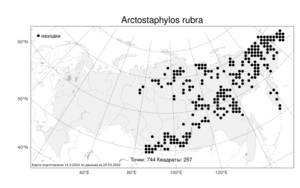 Arctostaphylos rubra (Rehder & E. H. Wilson) Fernald, Atlas of the Russian Flora (FLORUS) (Russia)