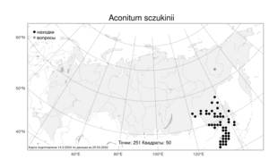 Aconitum sczukinii Turcz., Atlas of the Russian Flora (FLORUS) (Russia)