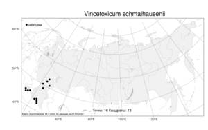 Vincetoxicum schmalhausenii (Kusn.) Litv., Atlas of the Russian Flora (FLORUS) (Russia)