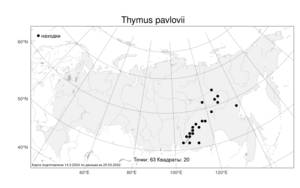 Thymus pavlovii Serg., Atlas of the Russian Flora (FLORUS) (Russia)