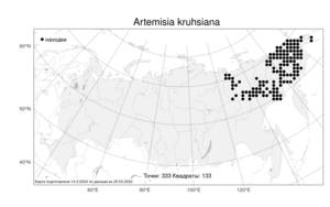 Artemisia kruhsiana, Полынь Крузе Besser, Атлас флоры России (FLORUS) (Россия)