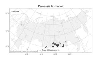 Parnassia laxmannii, Белозор Лаксмана Pall. ex Schult., Атлас флоры России (FLORUS) (Россия)