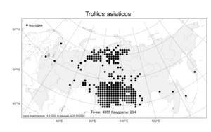 Trollius asiaticus, Купальница азиатская L., Атлас флоры России (FLORUS) (Россия)