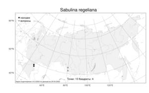 Sabulina regeliana (Trautv.) Dillenb. & Kadereit, Атлас флоры России (FLORUS) (Россия)